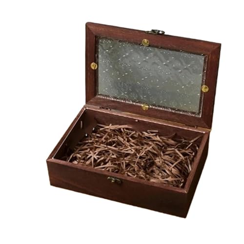 MAYINGLON Makeup Organizer Schlichtes Holz Mit Deckel, Multifunktionale Klappboxen, Geschenkverpackung, Schmuckschatulle, Box Für Zuhause, Kleinigkeiten (30 * 20 * 7cm)(Type-B) von MAYINGLON
