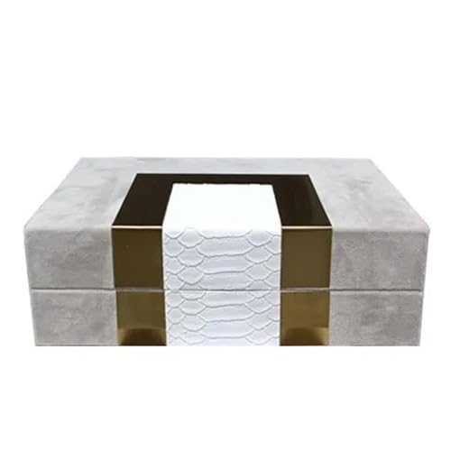 MAYINGLON Makeup Organizer Schmuckschatulle, Personalisierbar, Exquisite Verpackung, Geschenke, Zubehör, Holz-Schmuckschatulle, Große Oberfläche, Leder, Multifunktional(Type-A,22X15.5X7CM) von MAYINGLON