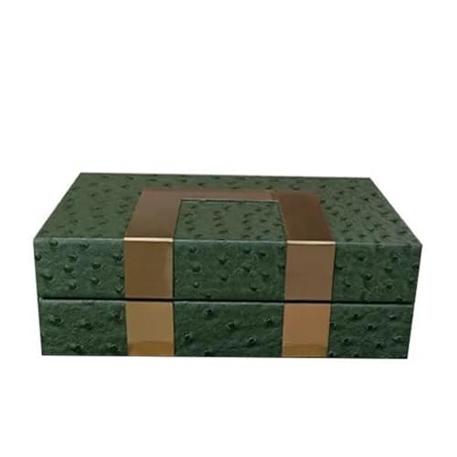 MAYINGLON Makeup Organizer Schmuckschatulle, Personalisierbar, Exquisite Verpackung, Geschenke, Zubehör, Holz-Schmuckschatulle, Große Oberfläche, Leder, Multifunktional(Type-D,22X15.5X7CM) von MAYINGLON