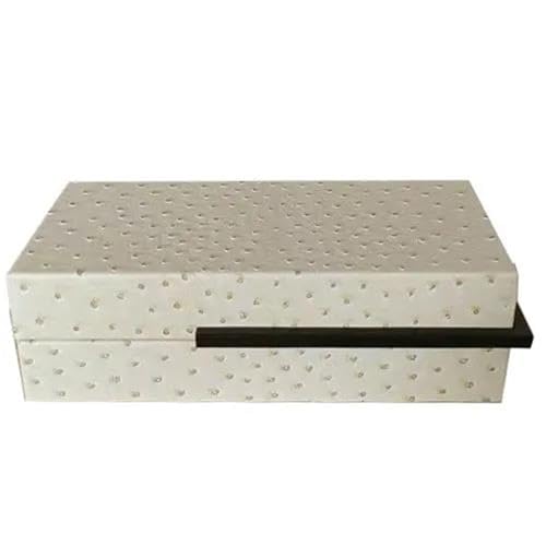 MAYINGLON Makeup Organizer Schmuckschatulle Für Frauen, Kein Gitter, Halskette, Verpackung, Geschenke, Holz-Schmuckschatulle, Großes Geschäft, Europäischer Stil(26 * 13 * 8cm)(Type-C,26X13X8CM) von MAYINGLON