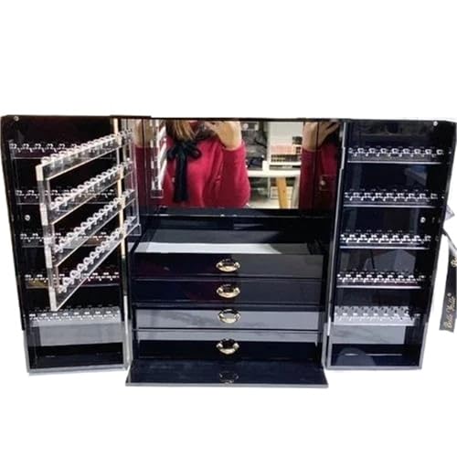MAYINGLON Makeup Organizer Schmuckschatullen Organizer Make-up Ständer Ring Halskette Armband Vitrine Acryl Organizer Schmuckschatulle Ohrringe Display Schublade(Type-A) von MAYINGLON