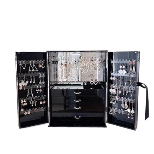 MAYINGLON Makeup Organizer Schmuckschatullen Organizer Make-up Ständer Ring Halskette Armband Vitrine Acryl Organizer Schmuckschatulle Ohrringe Display Schublade(Type-B) von MAYINGLON