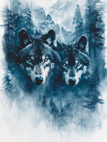 5D Diamond Painting Erwachsene Wolf Diamant Painting Bilder, DIY Tier Mosaikherstellung Diamant Malerei Set, Vollbohrer Diamanten Malerei Kreuzstich Set als Deko Wohnzimmer Geschenke 100x130cm Q-9732 5D Diamond Painting Erwachsene Wolf Diamant Painting Bilder, DIY Tier Mosaikherstellung Diamant Malerei Set, Vollbohrer Diamanten Malerei Kreuzstich Set als Deko Wohnzimmer Geschenke 100x130cm Q-9732 von MAYINGOU