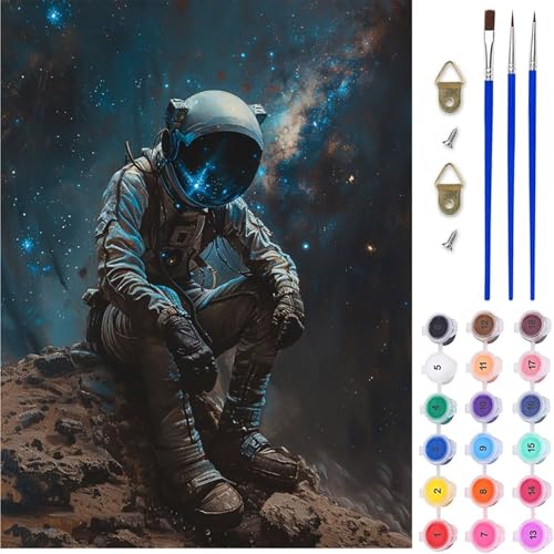 Astronaut Malen Nach Zahlen, Sternenhimmel Malen Nach Zahlen Erwachsene, DIY Handgemalt Ölgemälde Kit mit Pinseln und Acrylfarbe, Paint by Numbers Bastelset Erwachsene, Geschenke 80x110 cm I-7471 Astronaut Malen Nach Zahlen, Sternenhimmel Malen Nach Zahlen Erwachsene, DIY Handgemalt Ölgemälde Kit mit Pinseln und Acrylfarbe, Paint by Numbers Bastelset Erwachsene, Geschenke 80x110 cm I-7471 von MAYINGOU