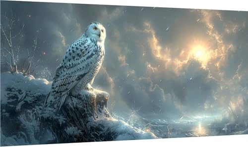 Diamond Painting Adler, 5D Diamond Painting Erwachsene Groß XXL Landschaft, DIY Full Drill Stickerei Cross Stickerei Set, Diamant Malerei Bastelset Erwachsene, für Deko Wohnzimmer 40x70cm Z-6867 von MAYINGOU