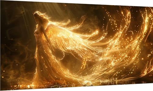 Diamond Painting Erwachsene Groß XXL Frau, Diamant Painting Bilder FlüGel, 5D DIY Stickerei Cross Stickerei Bastelset Erwachsene, Full Drill Diamant Malerei für Deko Wohnzimmer 50x100cm R-5340 von MAYINGOU