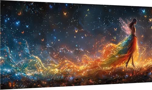 Diamond Painting Erwachsene Groß XXL Frau, Diamant Painting Bilder Schmetterling, 5D DIY Stickerei Cross Stickerei Bastelset Erwachsene, Full Drill Diamant Malerei für Deko Wohnzimmer 100x200cm D-2899 Diamond Painting Erwachsene Groß XXL Frau, Diamant Painting Bilder Schmetterling, 5D DIY Stickerei Cross Stickerei Bastelset Erwachsene, Full Drill Diamant Malerei für Deko Wohnzimmer 100x200cm D-2899 von MAYINGOU