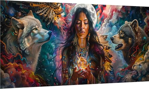 Diamond Painting Erwachsene Groß XXL Frau, Diamant Painting Bilder Tier, 5D DIY Stickerei Cross Stickerei Bastelset Erwachsene, Full Drill Diamant Malerei für Deko Wohnzimmer 100x200cm 5-2319 Diamond Painting Erwachsene Groß XXL Frau, Diamant Painting Bilder Tier, 5D DIY Stickerei Cross Stickerei Bastelset Erwachsene, Full Drill Diamant Malerei für Deko Wohnzimmer 100x200cm 5-2319 von MAYINGOU