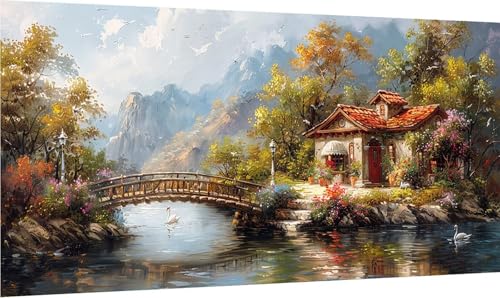 Diamond Painting Erwachsene Groß XXL HäUser, Diamant Painting Bilder Gans, 5D DIY Stickerei Cross Stickerei Bastelset Erwachsene, Full Drill Diamant Malerei für Deko Wohnzimmer 100x200cm D-5698 Diamond Painting Erwachsene Groß XXL HäUser, Diamant Painting Bilder Gans, 5D DIY Stickerei Cross Stickerei Bastelset Erwachsene, Full Drill Diamant Malerei für Deko Wohnzimmer 100x200cm D-5698 von MAYINGOU