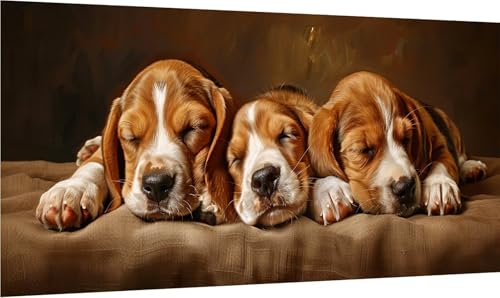 Diamond Painting Erwachsene Groß XXL Hund, Diamant Painting Bilder Tier, 5D DIY Stickerei Cross Stickerei Bastelset Erwachsene, Full Drill Diamant Malerei für Deko Wohnzimmer Geschenke 45x90cm 0-5808 von MAYINGOU