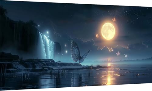 Diamond Painting Erwachsene Groß XXL Mond, Diamant Painting Bilder Schmetterling, 5D DIY Stickerei Cross Stickerei Bastelset Erwachsene, Full Drill Diamant Malerei für Deko Wohnzimmer 100x200cm 9-4314 Diamond Painting Erwachsene Groß XXL Mond, Diamant Painting Bilder Schmetterling, 5D DIY Stickerei Cross Stickerei Bastelset Erwachsene, Full Drill Diamant Malerei für Deko Wohnzimmer 100x200cm 9-4314 von MAYINGOU