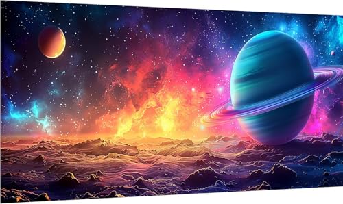 Diamond Painting Erwachsene Groß XXL Planet, Diamant Painting Bilder Sternenhimmel, 5D DIY Stickerei Cross Stickerei Bastelset Erwachsene, Full Drill Diamant Malerei für Deko Wohnzimmer 45x90cm 6-4477 von MAYINGOU