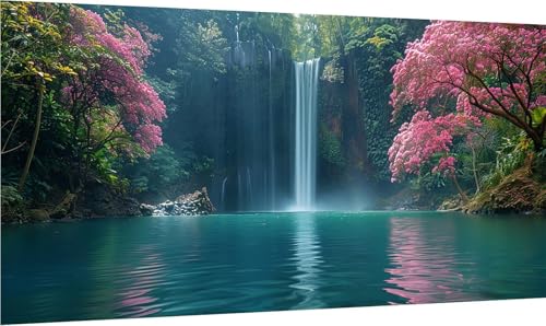 Diamond Painting Erwachsene Groß XXL Rivers, Diamant Painting Bilder Landschaft, 5D DIY Stickerei Cross Stickerei Bastelset Erwachsene, Full Drill Diamant Malerei für Deko Wohnzimmer 50x100cm 6-5989 von MAYINGOU