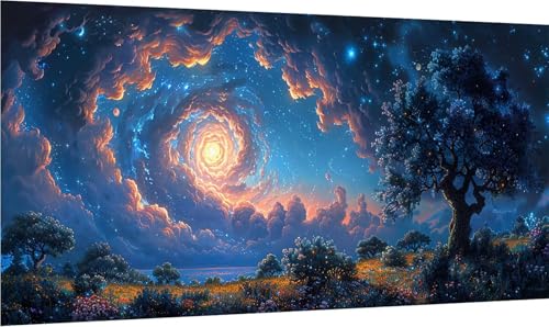 Diamond Painting Erwachsene Groß XXL Sternenhimmel, Diamant Painting Bilder Baum, 5D DIY Stickerei Cross Stickerei Bastelset Erwachsene, Full Drill Diamant Malerei für Deko Wohnzimmer 100x200cm M-4552 Diamond Painting Erwachsene Groß XXL Sternenhimmel, Diamant Painting Bilder Baum, 5D DIY Stickerei Cross Stickerei Bastelset Erwachsene, Full Drill Diamant Malerei für Deko Wohnzimmer 100x200cm M-4552 von MAYINGOU