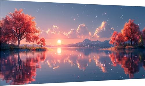 Diamond Painting Erwachsene Groß XXL Wolke, Diamant Painting Bilder Landschaft, 5D DIY Stickerei Cross Stickerei Bastelset Erwachsene, Full Drill Diamant Malerei für Deko Wohnzimmer 60x120cm 5-9905 von MAYINGOU
