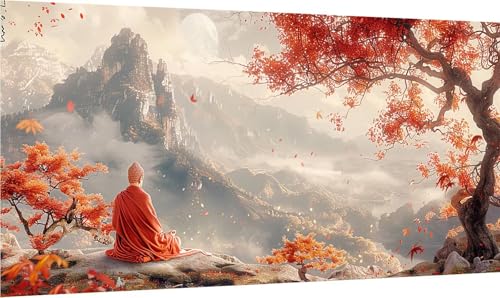 Diamond Painting Erwachsene Groß XXL Zen, Diamant Painting Bilder Berg, 5D DIY Stickerei Cross Stickerei Bastelset Erwachsene, Full Drill Diamant Malerei für Deko Wohnzimmer Geschenke 50x100cm 3-5180 von MAYINGOU