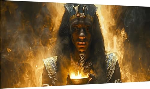Diamond Painting Erwachsene Groß XXL äGypten, Diamant Painting Bilder Flamme, 5D DIY Stickerei Cross Stickerei Bastelset Erwachsene, Full Drill Diamant Malerei für Deko Wohnzimmer 60x120cm D-1832 von MAYINGOU