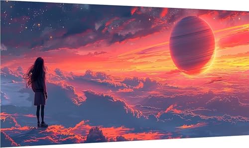 Diamond Painting Planet, 5D Diamond Painting Erwachsene Groß XXL Frau, DIY Stickerei Cross Stickerei Set, Diamant Malerei Bastelset Erwachsene, Mosaikherstellung, für Deko Wohnzimmer 40x85cm O-4993 von MAYINGOU