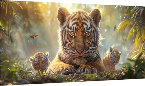 Diamond Painting Tiger, 5D Diamond Painting Erwachsene Groß XXL Pflanzen, DIY Full Drill Stickerei Cross Stickerei Set, Diamant Malerei Bastelset Erwachsene, für Deko Wohnzimmer 100x200cm 5-7352 Diamond Painting Tiger, 5D Diamond Painting Erwachsene Groß XXL Pflanzen, DIY Full Drill Stickerei Cross Stickerei Set, Diamant Malerei Bastelset Erwachsene, für Deko Wohnzimmer 100x200cm 5-7352 von MAYINGOU