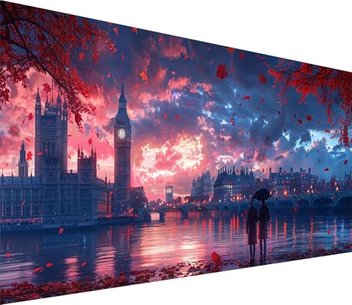 Diamond Painting XXL 100x200cm, Diamond Painting Erwachsene Paar, DIY Basteln Erwachsene Landschaft, Full Diamant Kunst Malerei Stickerei Set, Painting Deko Wohnzimmer und Wanddeko Geschenke 6-5176 von MAYINGOU