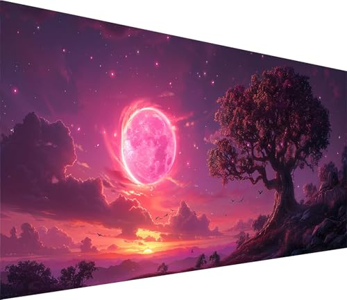 Diamond Painting XXL 100x200cm, Diamond Painting Erwachsene Sonnenuntergang, DIY Basteln Erwachsene Baum, Full Diamant Kunst Malerei Stickerei Set, Deko Wohnzimmer und Wanddeko Geschenke 9-2113 von MAYINGOU