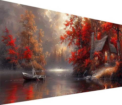 Diamond Painting XXL 100x200cm, Diamond Painting Erwachsene Wald, DIY Basteln Erwachsene HäUser, Full Diamant Kunst Malerei Stickerei Set, Painting für Deko Wohnzimmer und Wanddeko Geschenke 8-9470 von MAYINGOU