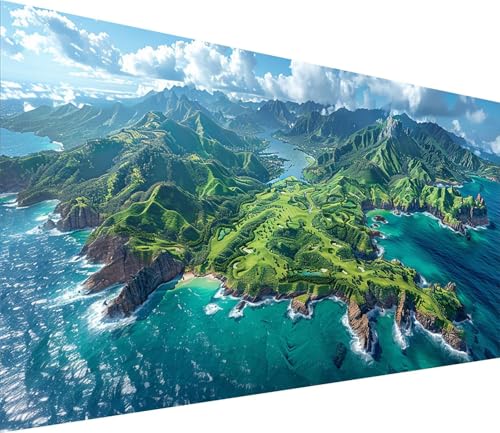 Diamond Painting XXL 100x300cm, Diamond Painting Erwachsene Landschaft, DIY Basteln Erwachsene Rivers, Full Diamant Kunst Malerei Stickerei Set, Deko Wohnzimmer und Wanddeko, Geschenke für Frauen X-56 von MAYINGOU