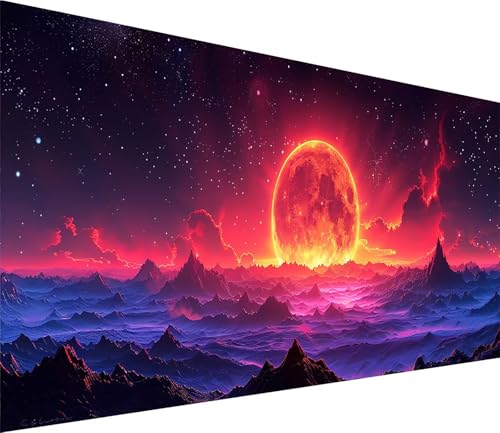 Diamond Painting XXL 100x300cm, Diamond Painting Erwachsene Sonnenuntergang, DIY Basteln Erwachsene Landschaft, Full Diamant Kunst Malerei Stickerei Set, Deko Wohnzimmer und Wanddeko Geschenke Z-2515 von MAYINGOU