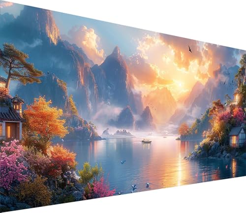 Diamond Painting XXL 100x300cm, Diamond Painting Erwachsene Sonnenuntergang, DIY Basteln Erwachsene Vogel, Full Diamant Kunst Malerei Stickerei Set, Deko Wohnzimmer und Wanddeko Geschenke 4-3226 Diamond Painting XXL 100x300cm, Diamond Painting Erwachsene Sonnenuntergang, DIY Basteln Erwachsene Vogel, Full Diamant Kunst Malerei Stickerei Set, Deko Wohnzimmer und Wanddeko Geschenke 4-3226 von MAYINGOU