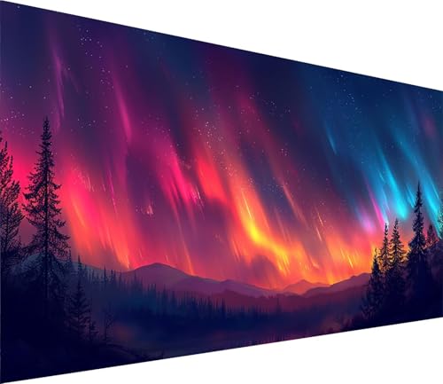 Diamond Painting XXL 30x60cm, Diamond Painting Erwachsene Aurora, DIY Basteln Erwachsene Landschaft, Full Diamant Kunst Malerei Stickerei Set, Painting Deko Wohnzimmer und Wanddeko Geschenke X-2513 von MAYINGOU