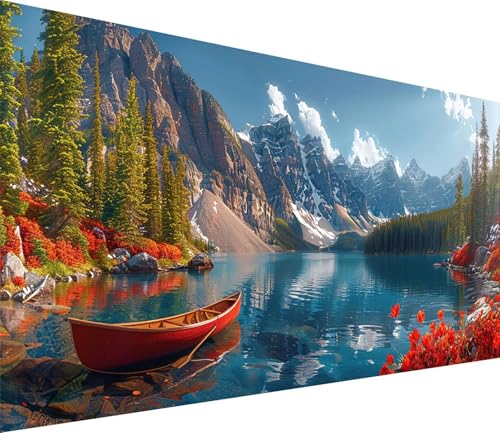 Diamond Painting XXL 30x60cm, Diamond Painting Erwachsene Berg, DIY Basteln Erwachsene Rivers, Full Diamant Kunst Malerei Stickerei Set, für Deko Wohnzimmer und Wanddeko, Geschenke für Frauen N-8785 von MAYINGOU