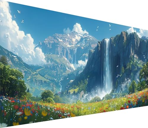 Diamond Painting XXL 30x60cm, Diamond Painting Erwachsene Rivers, DIY Basteln Erwachsene Berg, Full Diamant Kunst Malerei Stickerei Set, Painting für Deko Wohnzimmer und Wanddeko Geschenke 2-2594 von MAYINGOU