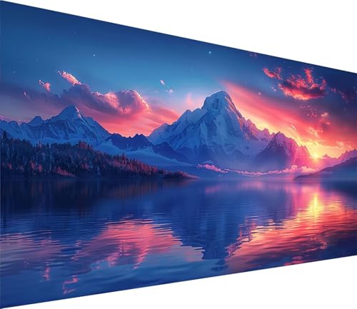 Diamond Painting XXL 30x60cm, Diamond Painting Erwachsene Sonnenuntergang, DIY Basteln Erwachsene Berg, Full Diamant Kunst Malerei Stickerei Set, Painting Deko Wohnzimmer und Wanddeko Geschenke O-7978 von MAYINGOU