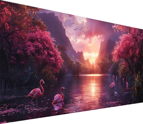 Diamond Painting XXL 30x60cm, Diamond Painting Erwachsene Sonnenuntergang, DIY Basteln Erwachsene Gans, Full Diamant Kunst Malerei Stickerei Set, Painting Deko Wohnzimmer und Wanddeko Geschenke U-4265 von MAYINGOU