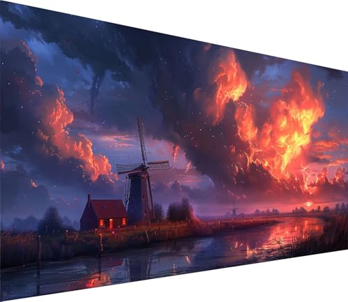 Diamond Painting XXL 30x60cm, Diamond Painting Erwachsene Sonnenuntergang, DIY Basteln Erwachsene Landschaft, Full Diamant Kunst Malerei Stickerei Set, Deko Wohnzimmer und Wanddeko Geschenke C-8638 von MAYINGOU