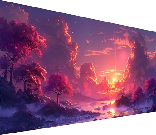 Diamond Painting XXL 30x60cm, Diamond Painting Erwachsene Sonnenuntergang, DIY Basteln Erwachsene Landschaft, Full Diamant Kunst Malerei Stickerei Set, Deko Wohnzimmer und Wanddeko Geschenke Z-7830 von MAYINGOU