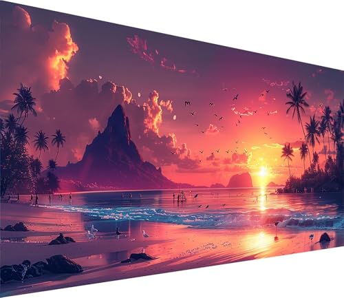 Diamond Painting XXL 30x60cm, Diamond Painting Erwachsene Sonnenuntergang, DIY Basteln Erwachsene Strand, Full Diamant Kunst Malerei Stickerei Set, Deko Wohnzimmer und Wanddeko Geschenke 1-8427 von MAYINGOU