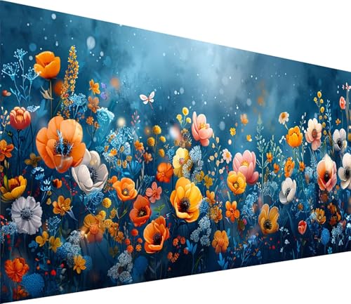 Diamond Painting XXL 40x80cm, Diamond Painting Erwachsene Blume, DIY Basteln Erwachsene Pflanzen, Full Diamant Kunst Malerei Stickerei Set, Painting für Deko Wohnzimmer und Wanddeko Geschenke 4-7795 von MAYINGOU