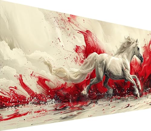 Diamond Painting XXL 40x80cm, Diamond Painting Erwachsene Horse, DIY Basteln Erwachsene Tier, Full Diamant Kunst Malerei Stickerei Set, Painting für Deko Wohnzimmer und Wanddeko Geschenke 0-4609 Diamond Painting XXL 40x80cm, Diamond Painting Erwachsene Horse, DIY Basteln Erwachsene Tier, Full Diamant Kunst Malerei Stickerei Set, Painting für Deko Wohnzimmer und Wanddeko Geschenke 0-4609 von MAYINGOU