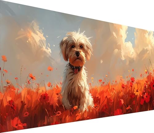 Diamond Painting XXL 40x80cm, Diamond Painting Erwachsene Hund, DIY Basteln Erwachsene Blume, Full Diamant Kunst Malerei Stickerei Set, Painting für Deko Wohnzimmer und Wanddeko Geschenke 5-4357 Diamond Painting XXL 40x80cm, Diamond Painting Erwachsene Hund, DIY Basteln Erwachsene Blume, Full Diamant Kunst Malerei Stickerei Set, Painting für Deko Wohnzimmer und Wanddeko Geschenke 5-4357 von MAYINGOU
