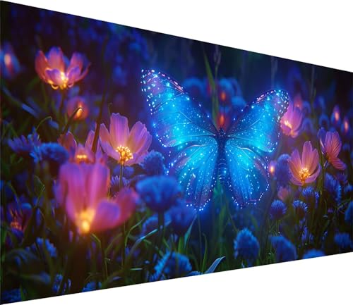 Diamond Painting XXL 40x80cm, Diamond Painting Erwachsene Schmetterling, DIY Basteln Erwachsene Blume, Full Diamant Kunst Malerei Stickerei Set, Deko Wohnzimmer und Wanddeko, Geschenke für Frauen P-97 Diamond Painting XXL 40x80cm, Diamond Painting Erwachsene Schmetterling, DIY Basteln Erwachsene Blume, Full Diamant Kunst Malerei Stickerei Set, Deko Wohnzimmer und Wanddeko, Geschenke für Frauen P-97 von MAYINGOU