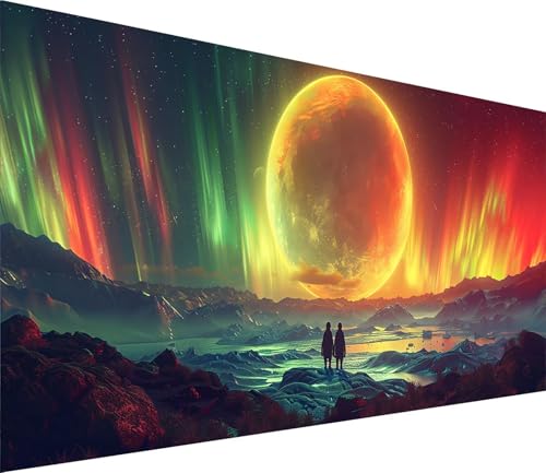 Diamond Painting XXL 40x80cm, Diamond Painting Erwachsene Sonnenuntergang, DIY Basteln Erwachsene Landschaft, Full Diamant Kunst Malerei Stickerei Set, Deko Wohnzimmer und Wanddeko Geschenke O-1253 von MAYINGOU