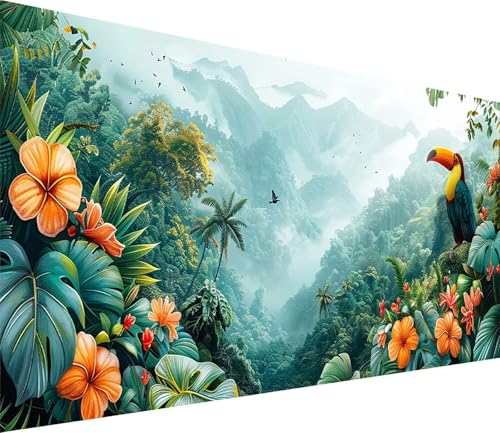 Diamond Painting XXL 40x80cm, Diamond Painting Erwachsene Vogel, DIY Basteln Erwachsene Landschaft, Full Diamant Kunst Malerei Stickerei Set, Painting für Deko Wohnzimmer und Wanddeko Geschenke 5-5086 von MAYINGOU