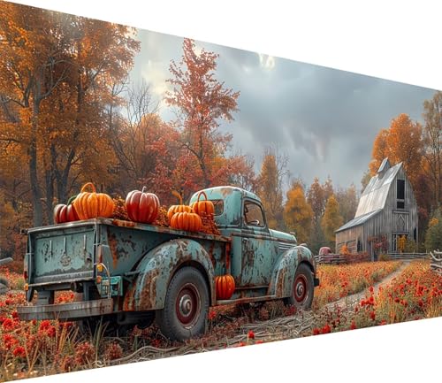 Diamond Painting XXL 40x80cm, Diamond Painting Erwachsene Wald, DIY Basteln Erwachsene Auto, Full Diamant Kunst Malerei Stickerei Set, für Deko Wohnzimmer und Wanddeko, Geschenke für Frauen J-4141 von MAYINGOU