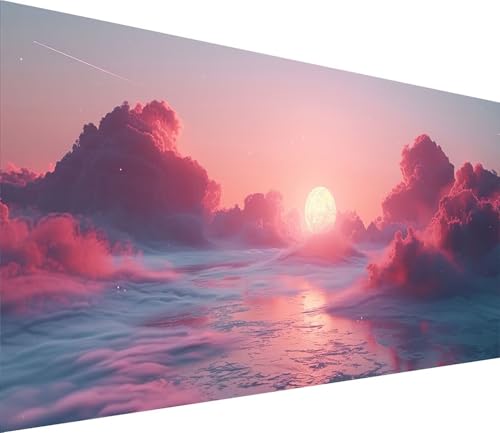 Diamond Painting XXL 40x80cm, Diamond Painting Erwachsene Wolke, DIY Basteln Erwachsene Mond, Full Diamant Kunst Malerei Stickerei Set, Painting für Deko Wohnzimmer und Wanddeko Geschenke H-7248 Diamond Painting XXL 40x80cm, Diamond Painting Erwachsene Wolke, DIY Basteln Erwachsene Mond, Full Diamant Kunst Malerei Stickerei Set, Painting für Deko Wohnzimmer und Wanddeko Geschenke H-7248 von MAYINGOU