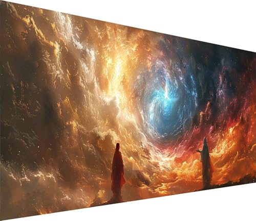 Diamond Painting XXL 45x90cm, Diamond Painting Erwachsene Sternenhimmel, DIY Basteln Erwachsene Landschaft, Full Diamant Kunst Malerei Stickerei Set, Deko Wohnzimmer und Wanddeko Geschenke 0-4658 von MAYINGOU