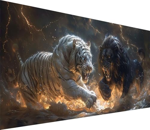 Diamond Painting XXL 45x90cm, Diamond Painting Erwachsene Tier, DIY Basteln Erwachsene Tiger, Full Diamant Kunst Malerei Stickerei Set, Painting für Deko Wohnzimmer und Wanddeko Geschenke 6-2788 Diamond Painting XXL 45x90cm, Diamond Painting Erwachsene Tier, DIY Basteln Erwachsene Tiger, Full Diamant Kunst Malerei Stickerei Set, Painting für Deko Wohnzimmer und Wanddeko Geschenke 6-2788 von MAYINGOU