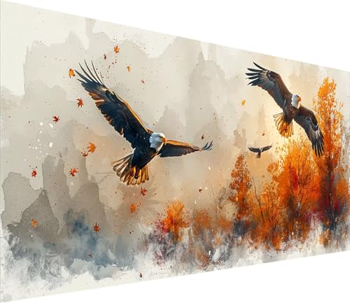 Diamond Painting XXL 50x100cm, Diamond Painting Erwachsene Adler, DIY Basteln Erwachsene Baum, Full Diamant Kunst Malerei Stickerei Set, Painting für Deko Wohnzimmer und Wanddeko Geschenke 3-9983 Diamond Painting XXL 50x100cm, Diamond Painting Erwachsene Adler, DIY Basteln Erwachsene Baum, Full Diamant Kunst Malerei Stickerei Set, Painting für Deko Wohnzimmer und Wanddeko Geschenke 3-9983 von MAYINGOU