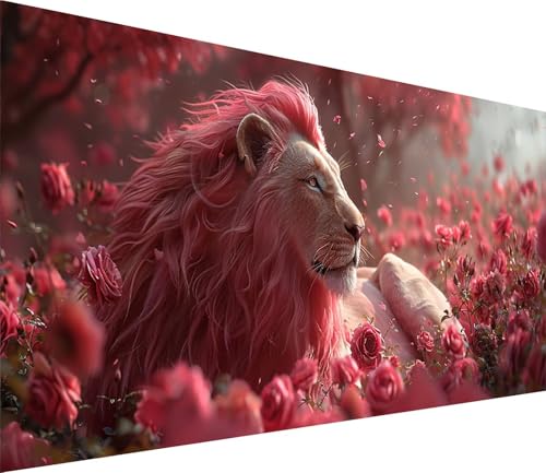 Diamond Painting XXL 50x100cm, Diamond Painting Erwachsene LöWe, DIY Basteln Erwachsene Blume, Full Diamant Kunst Malerei Stickerei Set, Painting für Deko Wohnzimmer und Wanddeko Geschenke R-4894 Diamond Painting XXL 50x100cm, Diamond Painting Erwachsene LöWe, DIY Basteln Erwachsene Blume, Full Diamant Kunst Malerei Stickerei Set, Painting für Deko Wohnzimmer und Wanddeko Geschenke R-4894 von MAYINGOU