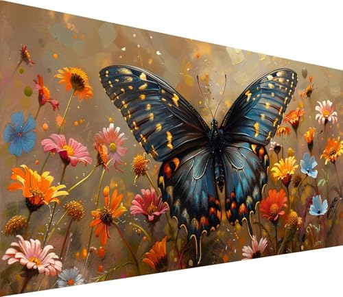 Diamond Painting XXL 50x100cm, Diamond Painting Erwachsene Schmetterling, DIY Basteln Erwachsene Blume, Full Diamant Kunst Malerei Stickerei Set, Painting Deko Wohnzimmer und Wanddeko Geschenke X-8818 Diamond Painting XXL 50x100cm, Diamond Painting Erwachsene Schmetterling, DIY Basteln Erwachsene Blume, Full Diamant Kunst Malerei Stickerei Set, Painting Deko Wohnzimmer und Wanddeko Geschenke X-8818 von MAYINGOU